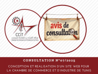 Consultation N°07/2025 | Conception et réalisation d’un site web pour la CCIT
