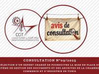 Consultation N°09/2025 | Sélection d’un Expert chargé de poursuivre la mise en place du système de gestion des documents et des archives de la Chambre de Commerce et d’Industrie de Tunis