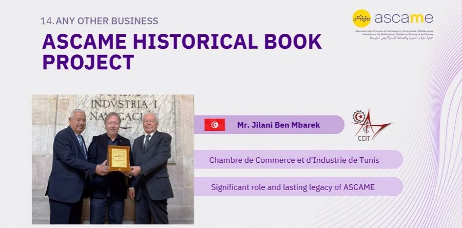 CCITunis au Comité Exécutif ASCAME : coopération économique méditerranéenne